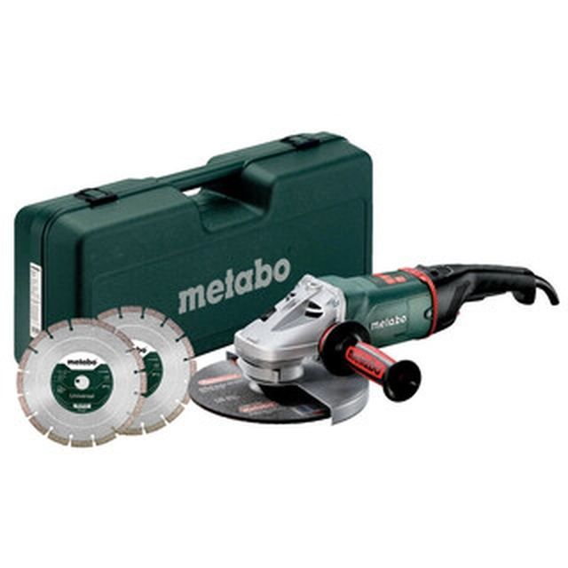 Електрична кутова шліфувальна машина Metabo WE 24-230 MVT 230 мм | 6600 RPM | 2400 W | У валізі