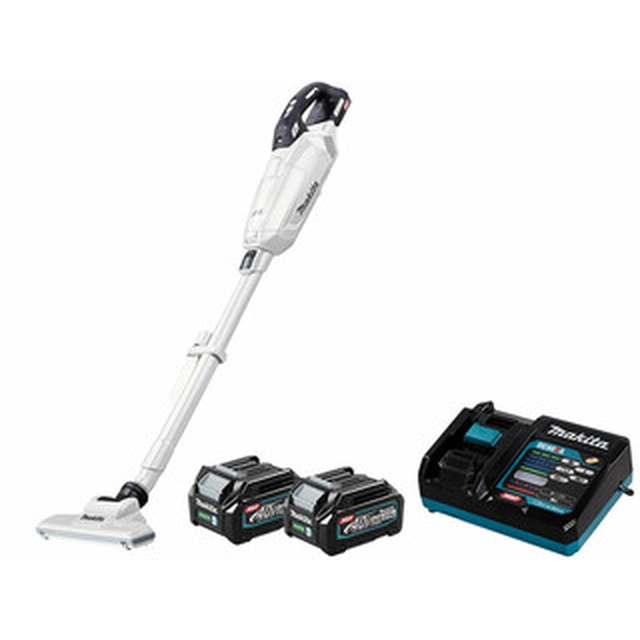 Ηλεκτρική σκούπα μπαταρίας Makita CL002GD212 40 V | 0,33 l | L| Carbon Brushless | 2 x 2,5 μπαταρία Ah + φορτιστής