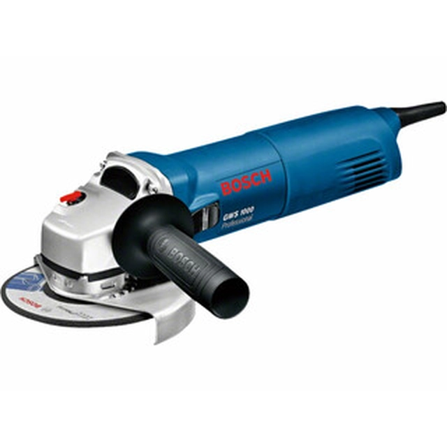 Ηλεκτρικός γωνιακός μύλος Bosch GWS 1000 125 mm | 11000 RPM | 1000 W | Σε χάρτινο κουτί