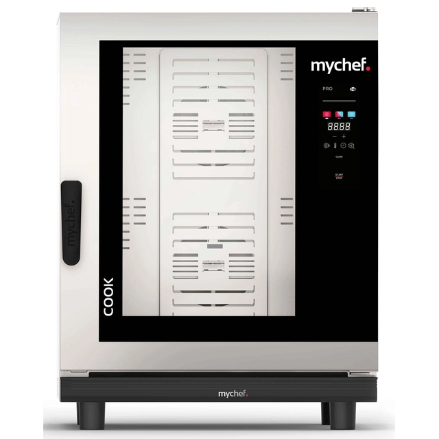 Elektrinė konvekcinė garų krosnelė | automatinė plovimo sistema | 10xGN1/1 | 18,6 kW | 400 V | Mychef COOK PRO 101E