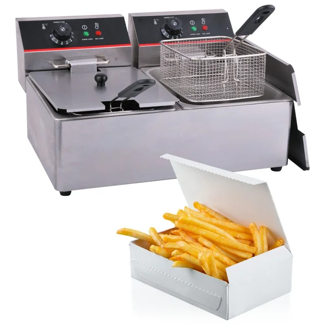 Elektrische friteuse voor gastronomie 2x11L 230V TEF-11-2