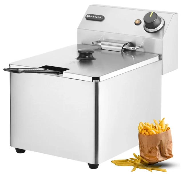 Elektrische friteuse voor kleine gastronomie 8L 3500W 230V Hendi 205822