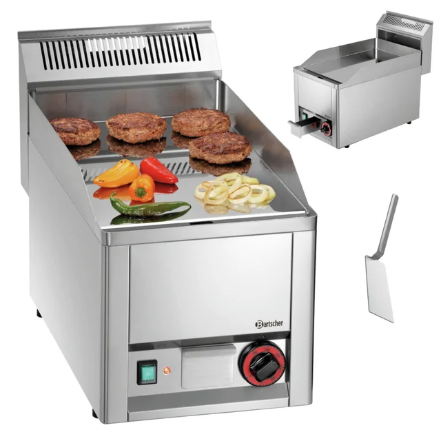 Elektrische Grillplatte 33x62 Smooth Bartscher A370131