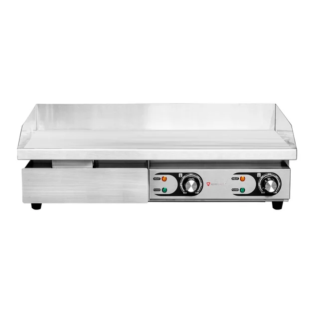 Elektrische Grillplatte | glatt | verstellbar | 2,2 + 2,2 kW | 730x470x250 mm | RQEG820