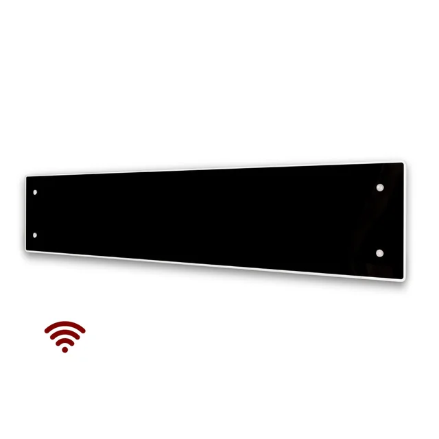 Elektrische radiator Adax Clea Wi-Fi L, zwart, 08 KWT (800 W)