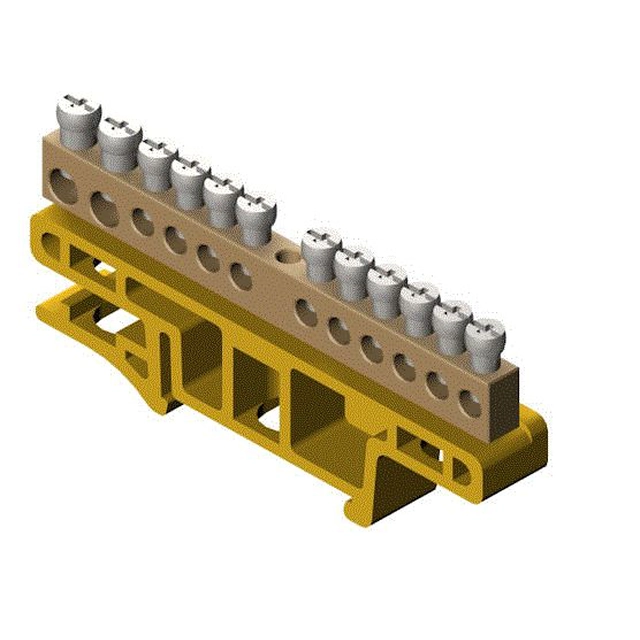 Elektro-Plast Bandă terminală pentru șină 12-torowa galben TH35 LZ-12/Ż (0921-01)