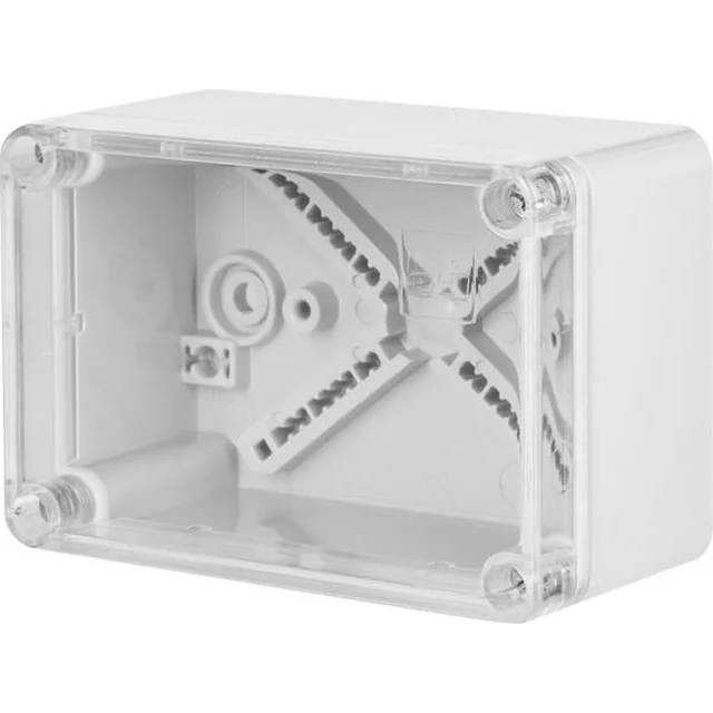Elektro-Plast INDUSTRIAL Boîte hermétique n/t 110x75x59mm IP65 gris, couvercle transparent 2703-01