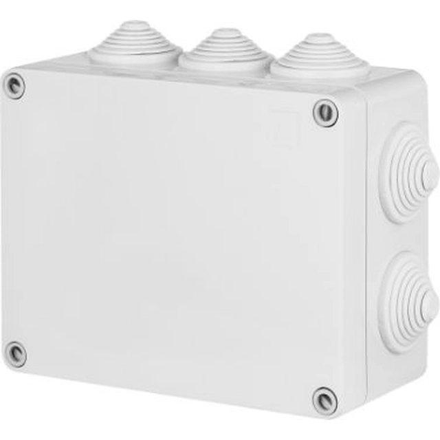 Elektro-Plast Industrial hermetische Box n/t 198 x 163 x 80mm mit 10 Verschraubungen IP55 grau (2711-02)