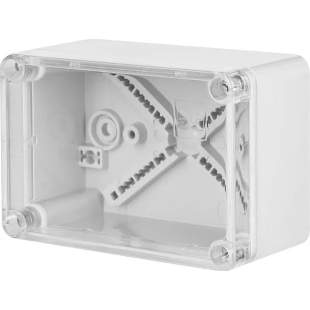 Elektro-Plast INDUSTRIAL Hermetisk låda n/t 110x75x59mm IP65 grå, transparent lock 2703-01