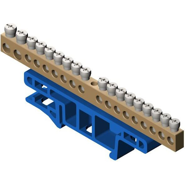 Elektro-Plast Klemmenstrook voor rail 18-torowa blauw TH35 LZ-18/N (0922-00)