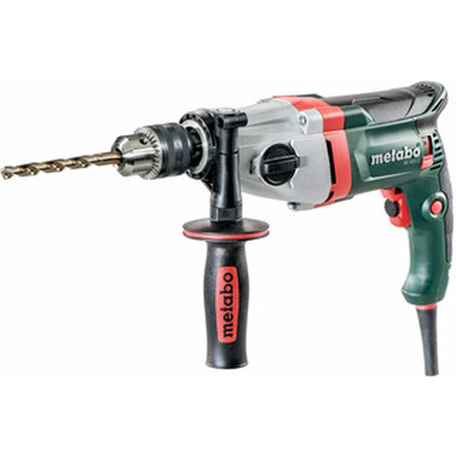 Електродриль Metabo BE 850-2 з патроном 230 V | 850 W | 0 - 1100 RPM/0 - 3100 RPM | Патрон 1,5 - 13 мм | У металі 13 мм | В картонній коробці