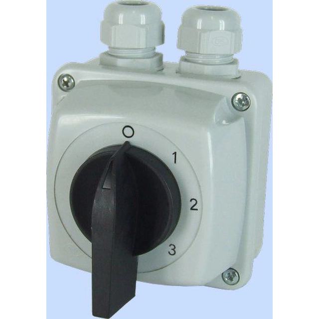 Elektromet Cam jungiklis 0-1-2-3 3P 16A korpuse IP65 Lankas E16-63 (951663)