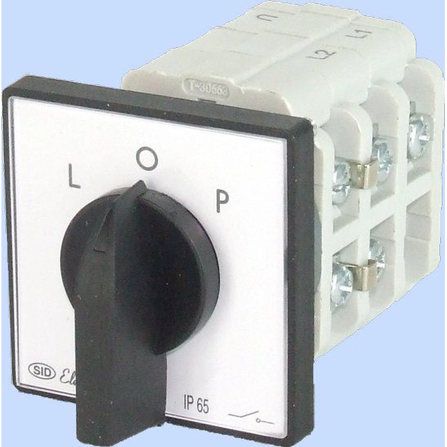 Elektromet Cam slēdzis L-0-P 3P 16A IP65 ar plāksni Loka 16-42 (921612)