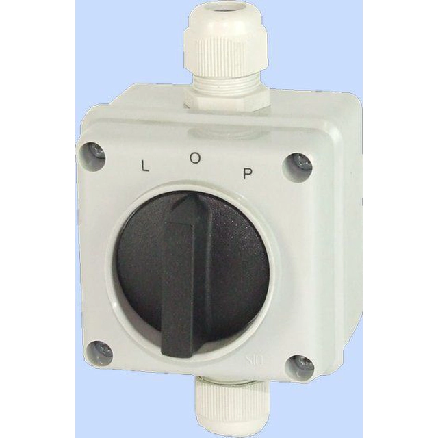 Elektromet Cam switch L-0-P 3P 12A IP65 Arc E12-43 dans boîtier (921243)