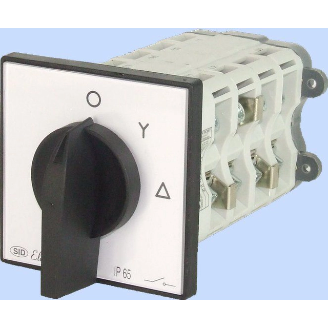 Elektromet Interrupteur à came étoile-triangle 3P 63A IP65 avec plaque (926322)