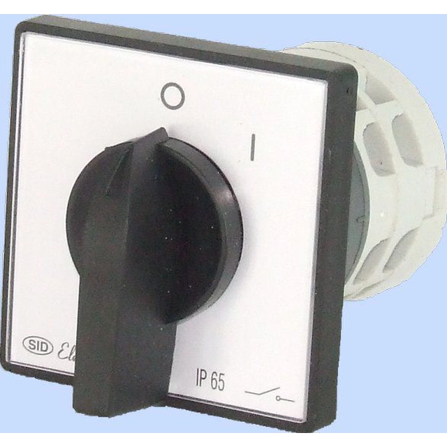 Elektromet Interruptor de leva 0-1 3P 16A IP65 Arco E16-12 con placa frontal (951601)