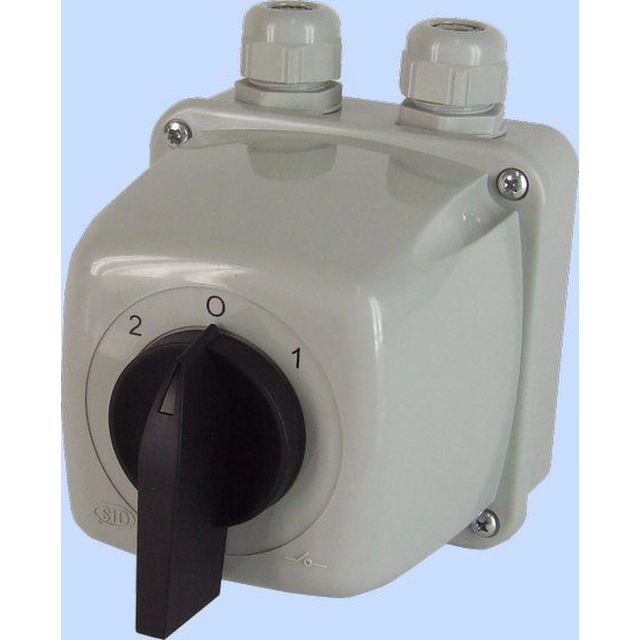 Elektromet Interruptor de leva 2-0-1 3P 40A IP44 en la carcasa Arco 40-73 (924073)