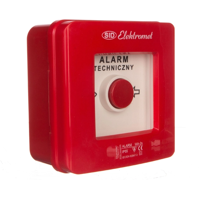 Elektromet Riasztókapcsoló 2Z 12A /TECHNICAL ALARM/ IP55 WA-2s (921403)