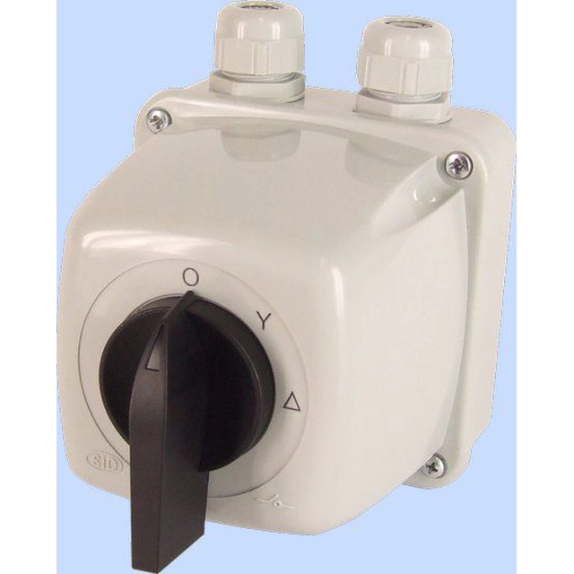 Elektromet Star-delta cam switch 3P 25A IP44 Arc 25-23 in housing (922513)