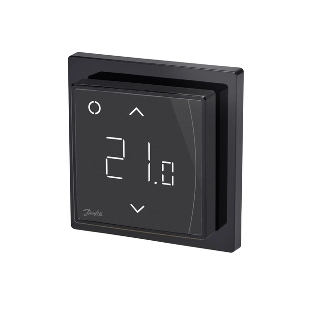 Elektrycznie podgrzewany termostat podłogowy Danfoss ECTemp, Smart, programowalny, czarny