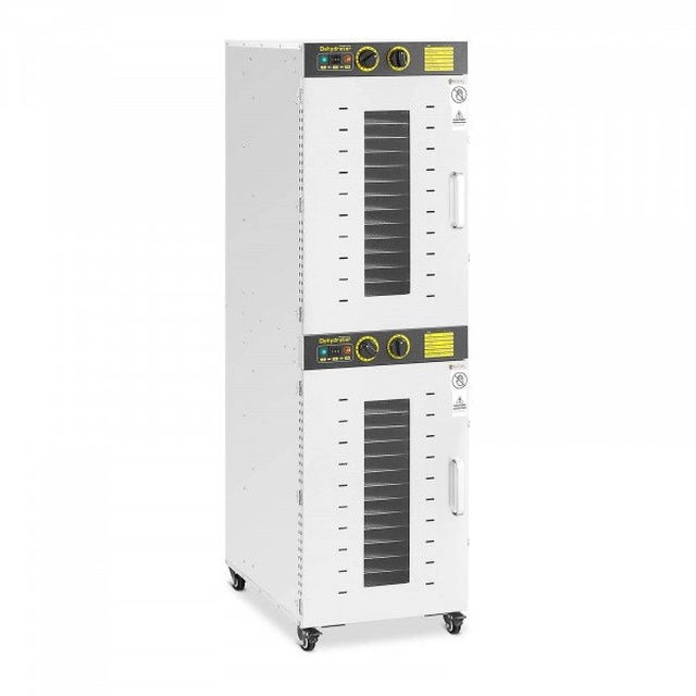 Élelmiszer szárító - 3150 W - Royal Catering - 32 állványok - 2 ROYAL CATERING kamrák 10012121 RCDA-220S