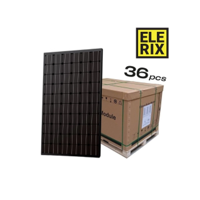 ELERIX Panel solar Mono 320Wp 60 celdas, 36 paleta de piezas (ESM 320 Full Black)