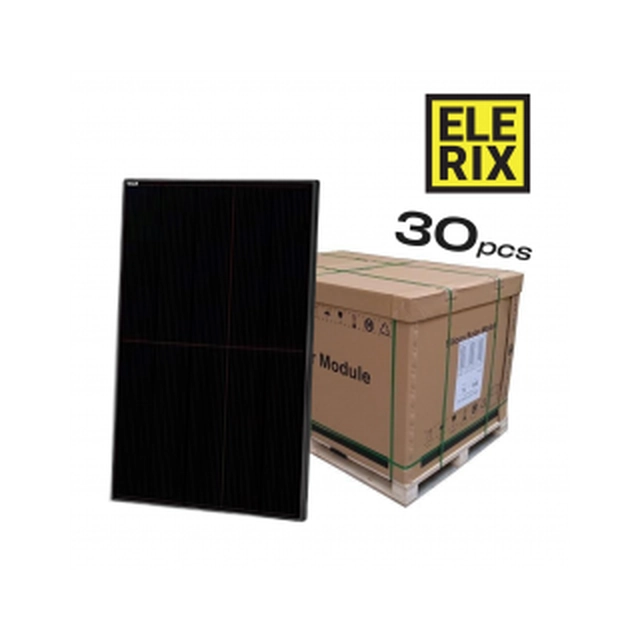 ELERIX Saulės skydelis Mono Half Cut 410Wp 120 celės, Padėklas 30 vnt (ESM-410) Juodas
