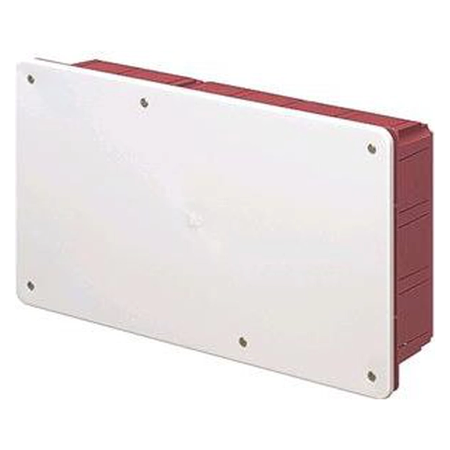 Elettrocanali Rozdzielnica podtynkowa van pokrywą seria 350 196x152x70 czerwony-biały (EC350C6)