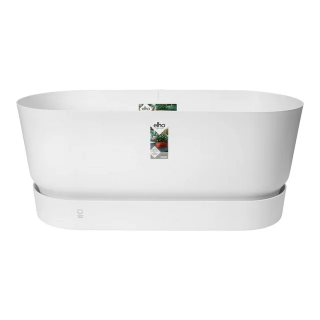 Elho Terrase vaso da fiori 80 Ruote 35 x 78 x 34 cm Bianco