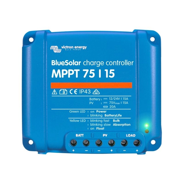 Ηλιακός φορτιστής MPPT 75/15 Bluesolar 15A Victron Energy,SCC075015060R