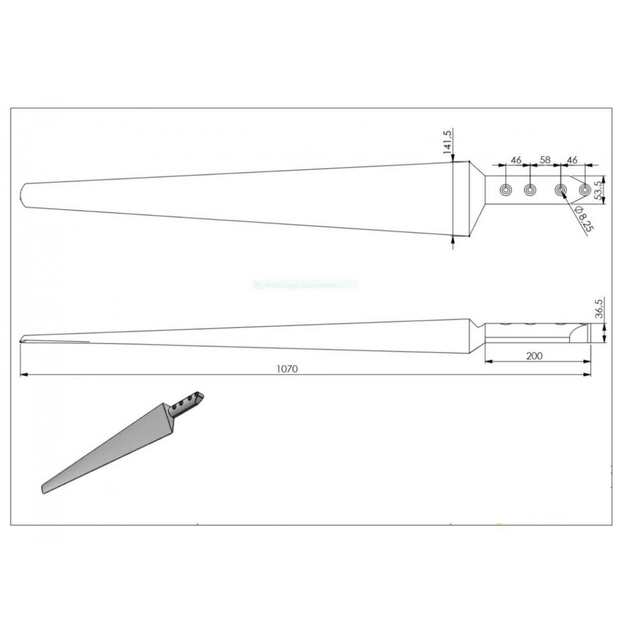 Elice turbină IstaBreeze cu lungimea 107cm