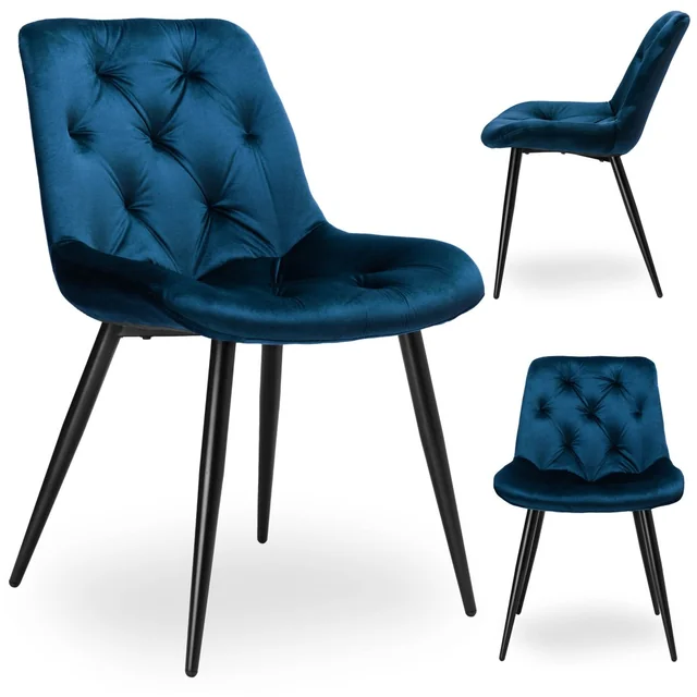 ELIOT navy blue velvet velvet chair