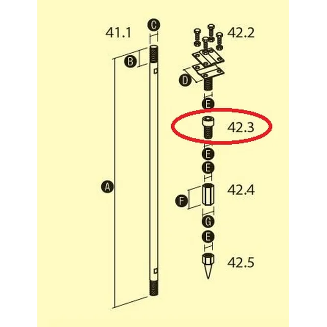 Elko-Bis Glava šipke za uzemljenje 16mm pocinčana 42.3 OC