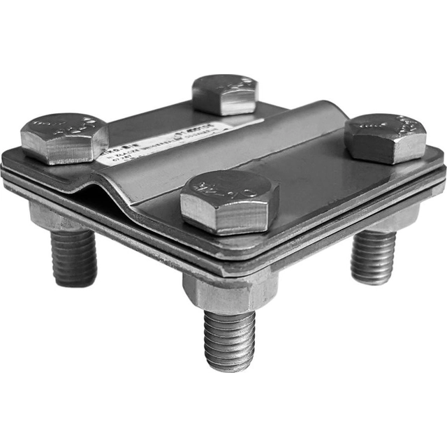 Elko-Bis Universal connector 4-śrubowe lightning protection holder for hoop iron STAINLESS STEEL M8 8381