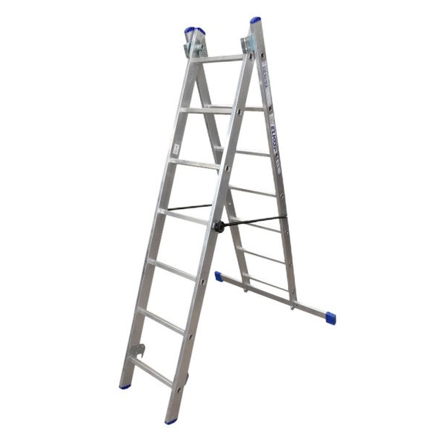 ELKOP two-part multi-purpose ladder 2 x 7, load capacity 150 kg
