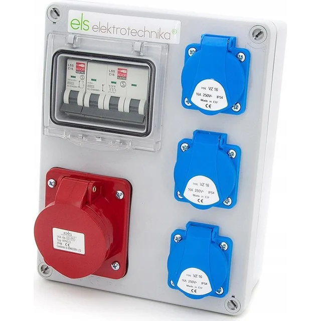 ELS Elektrotechnika ELS ELEKTROTECHNIKA QUADRO ELÉTRICO DE EDIFÍCIO 1*16/5 3*230V PROTEGIDO 4NO31C11C0