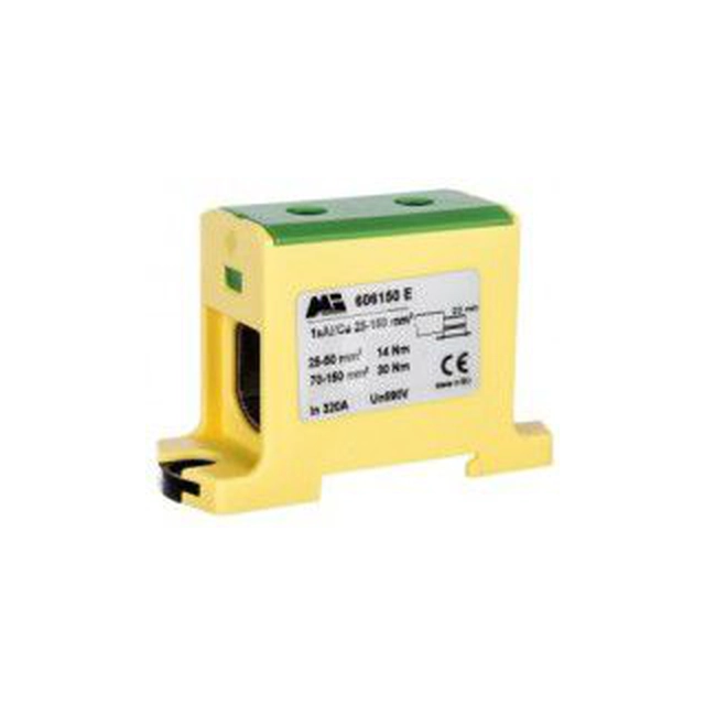 EM Group Bornier 1-torowa 35-240mm2 jaune-vert EURO (606240 E)