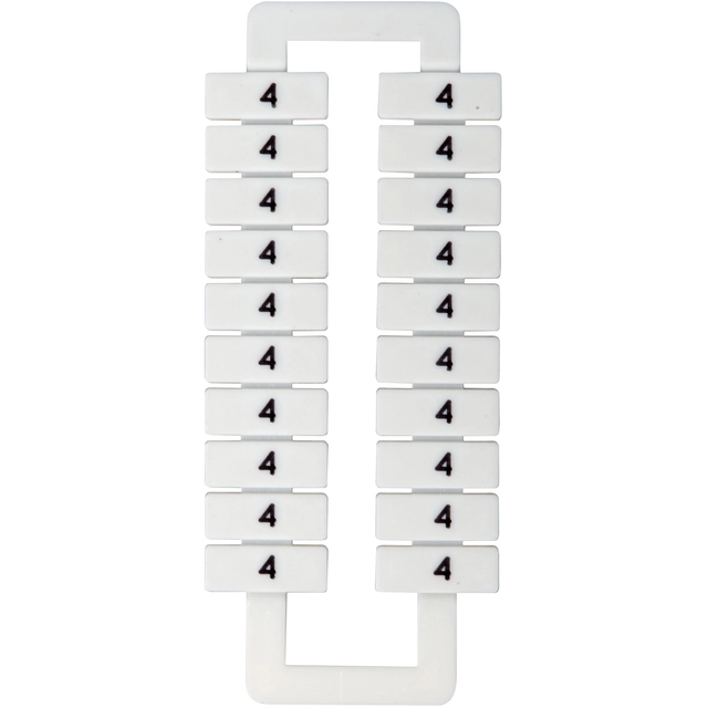 EM Group Marker for klemrækker 2,5-70mm2 /4/ hvid (43192)