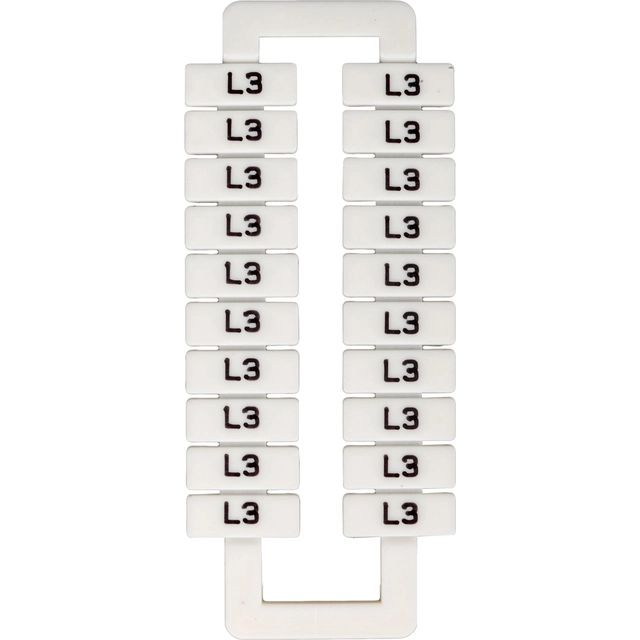 EM Group Marker for klemrækker 2,5-70mm2 /L3/ hvid 20szt. (43192)