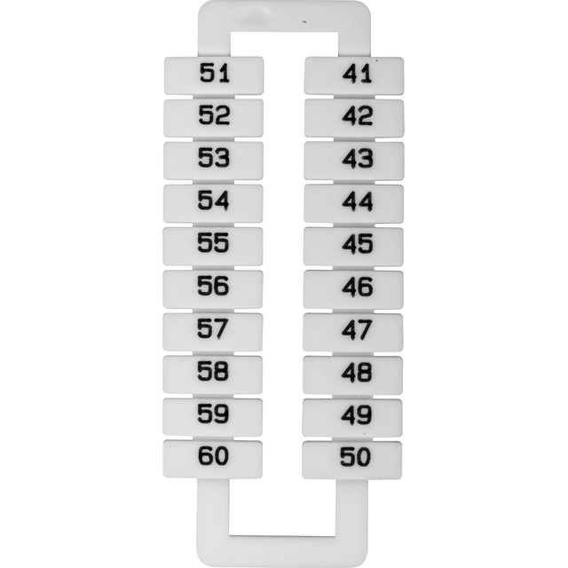 EM Group Marker riviliittimille 2,5-70mm2 /41-60/ valkoinen 20szt. (43192)