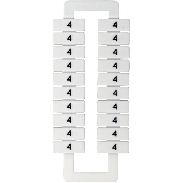EM Group Oznacznik do złączek szynowych 2,5-70mm2 /4/ biały (43192)