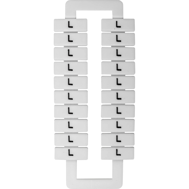 EM Group Oznacznik do złączek szynowych 2,5-70mm2 /L/ biały 20szt. (43192)