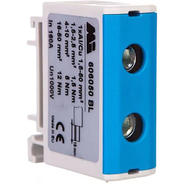 EM Group Terminal block 1-torowa 1,5-50mm2 gray-blue EURO (606050)