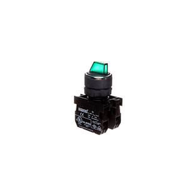 Emas Rotary button 3 positional 2R stable backlit 100-250V green (T0-B101SL30Y)