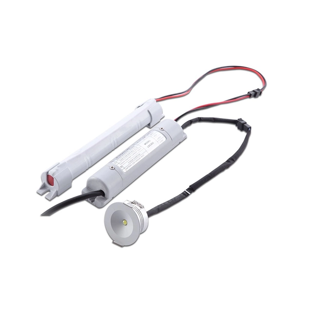 Emergency Spotlight - IP20 - Hvid - 3 Watt - 140 Lumens - 5500K