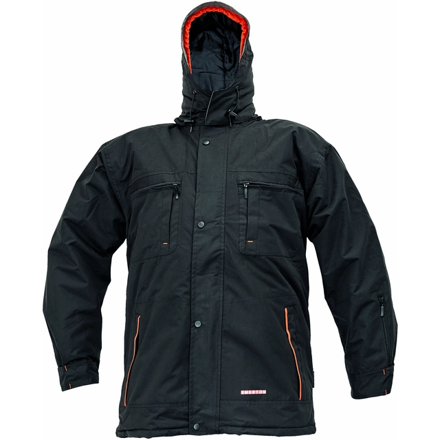 EMERTON winter jacket black / orange.S.