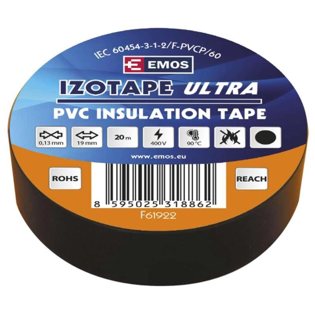 Emos Izolačná páska PVC 19mm / 20m čierna F61922