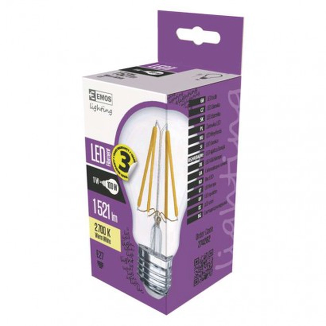 EMOS LED bulb Filament A60 A ++ 11W E27 warm white