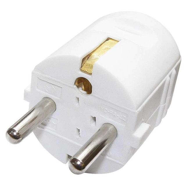 Emos Straight plug for extension cable, white P0034