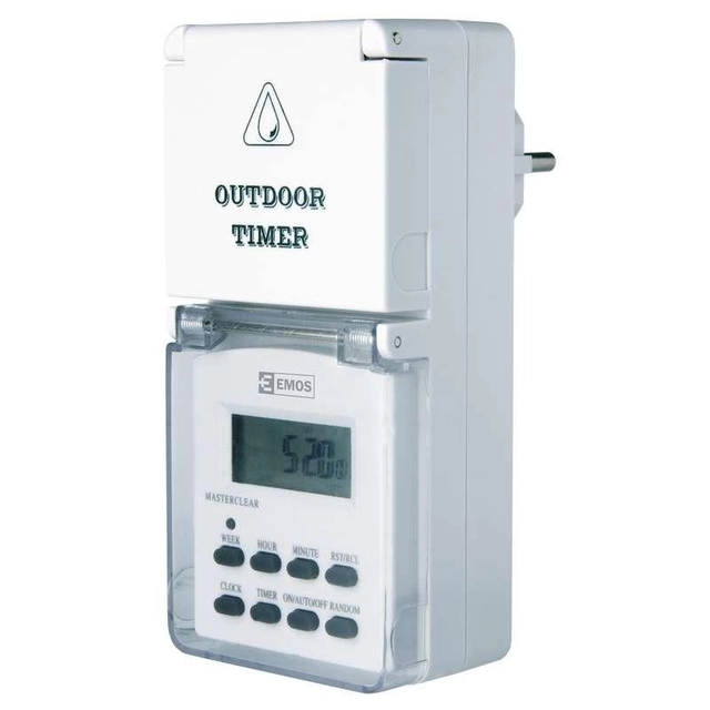 Emos Timer - digital switch socket outdoor IP44 P5507